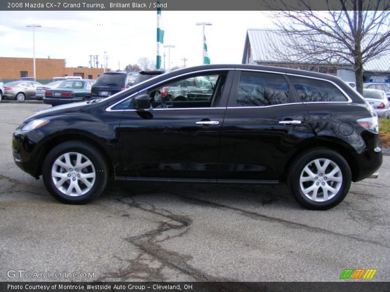 Brilliant Black / Sand 2008 Mazda CX-7 Grand Touring