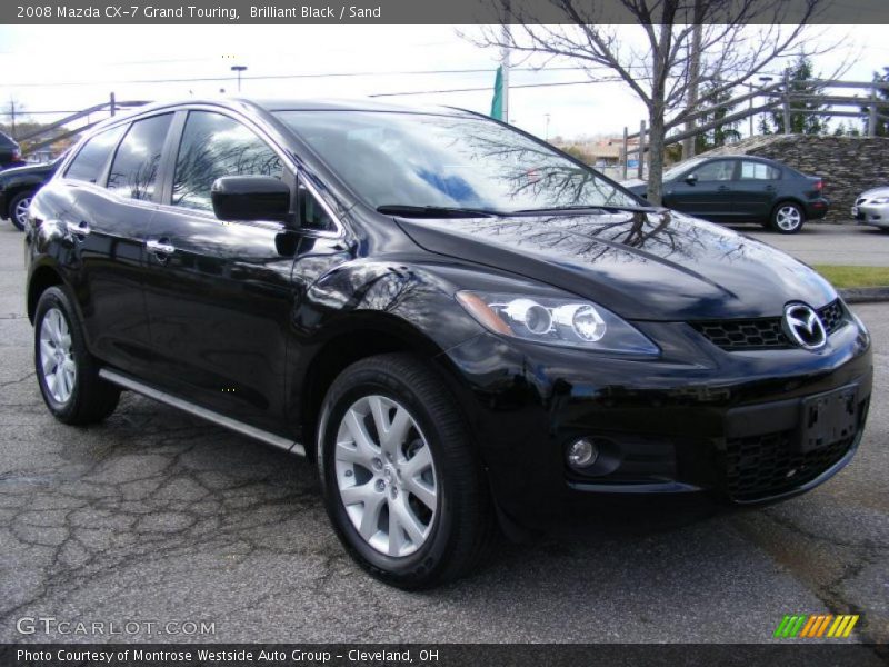 Brilliant Black / Sand 2008 Mazda CX-7 Grand Touring