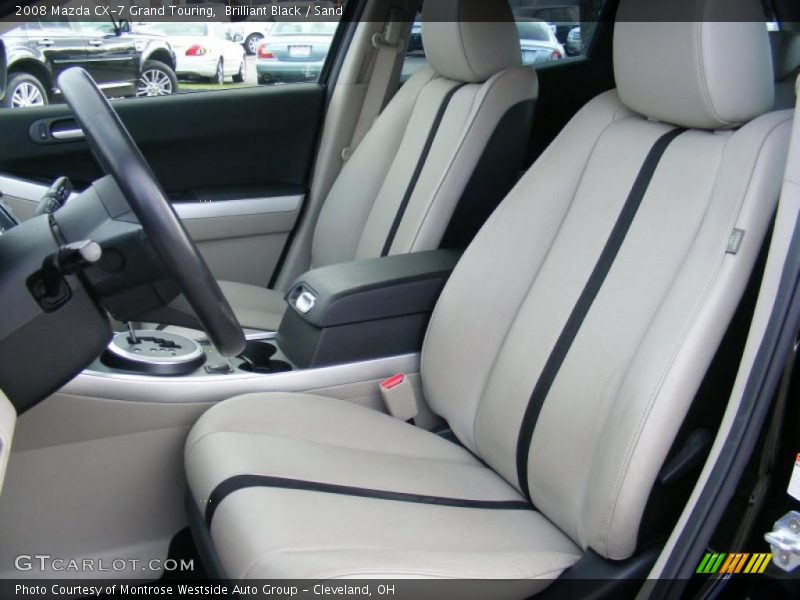 Brilliant Black / Sand 2008 Mazda CX-7 Grand Touring