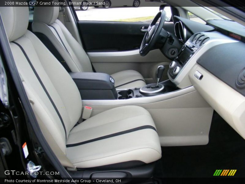 Brilliant Black / Sand 2008 Mazda CX-7 Grand Touring