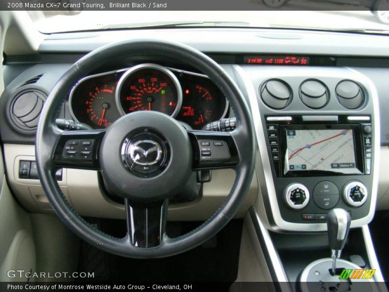 Brilliant Black / Sand 2008 Mazda CX-7 Grand Touring