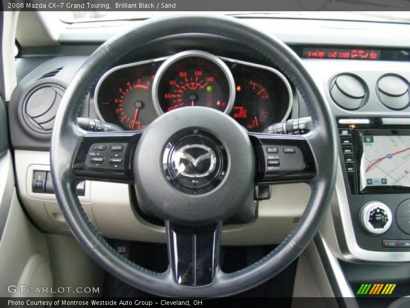 Brilliant Black / Sand 2008 Mazda CX-7 Grand Touring