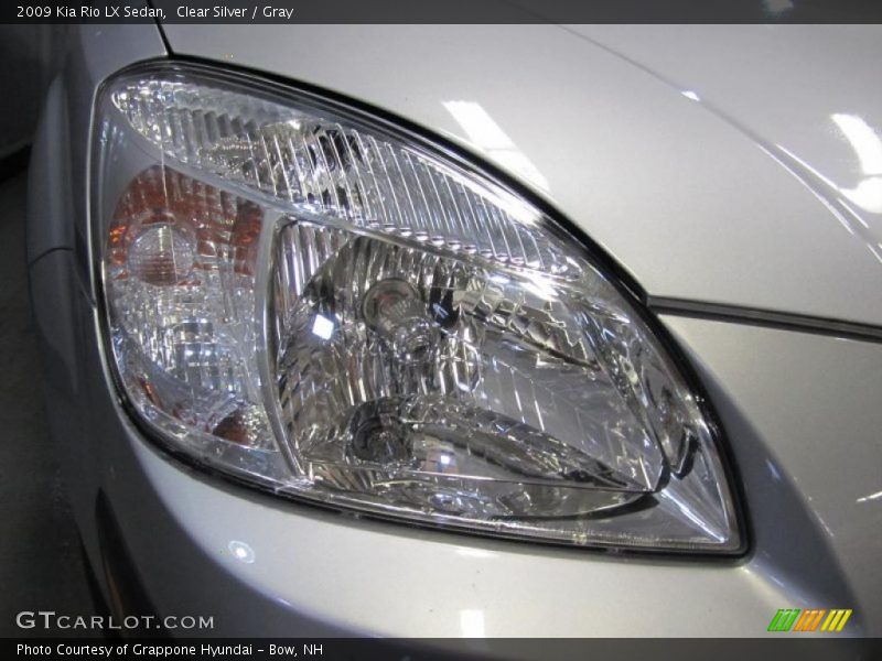 Clear Silver / Gray 2009 Kia Rio LX Sedan