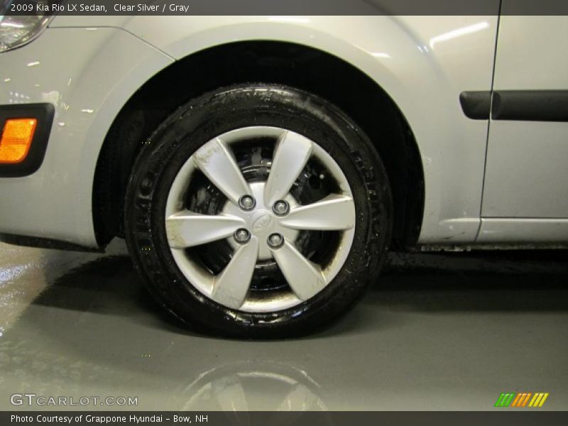 Clear Silver / Gray 2009 Kia Rio LX Sedan