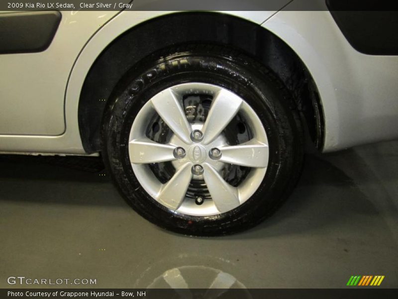 Clear Silver / Gray 2009 Kia Rio LX Sedan