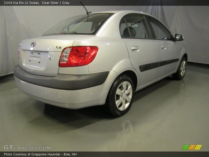 Clear Silver / Gray 2009 Kia Rio LX Sedan