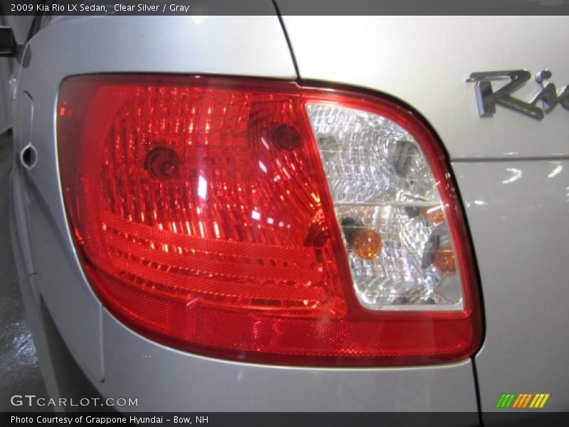 Clear Silver / Gray 2009 Kia Rio LX Sedan