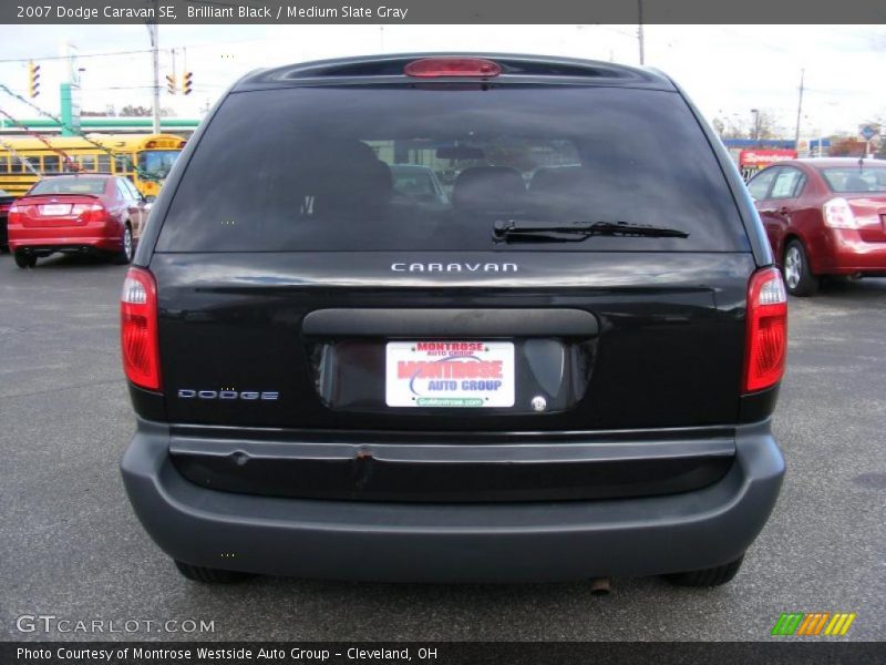 Brilliant Black / Medium Slate Gray 2007 Dodge Caravan SE
