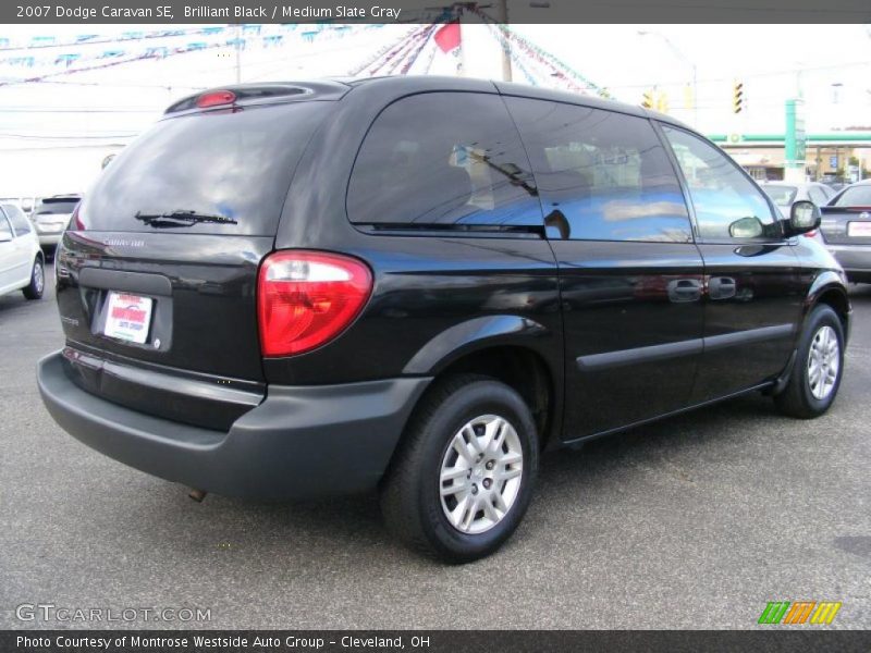 Brilliant Black / Medium Slate Gray 2007 Dodge Caravan SE