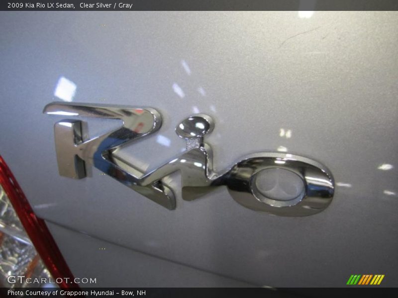 Clear Silver / Gray 2009 Kia Rio LX Sedan