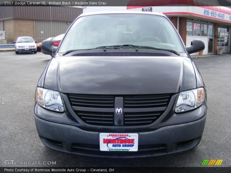 Brilliant Black / Medium Slate Gray 2007 Dodge Caravan SE