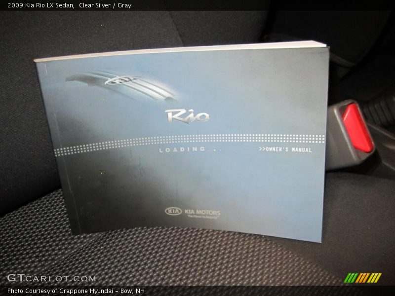 Clear Silver / Gray 2009 Kia Rio LX Sedan
