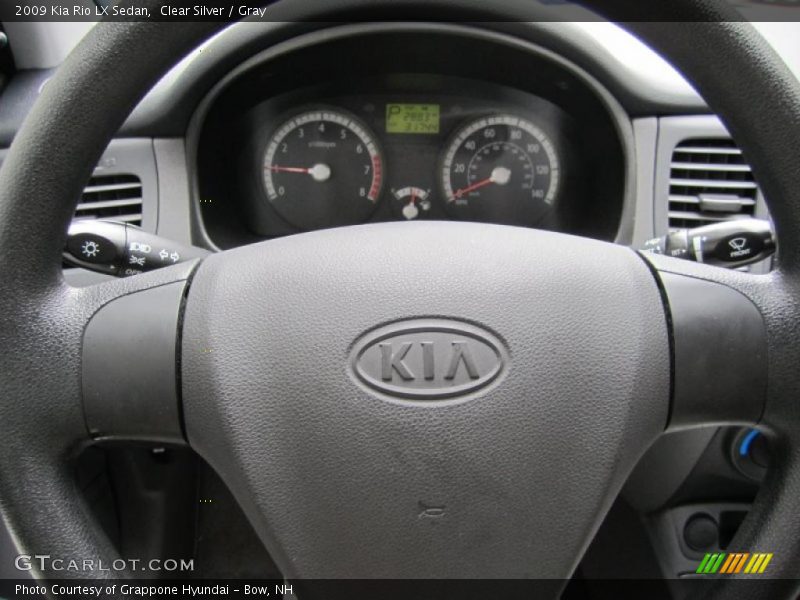 Clear Silver / Gray 2009 Kia Rio LX Sedan