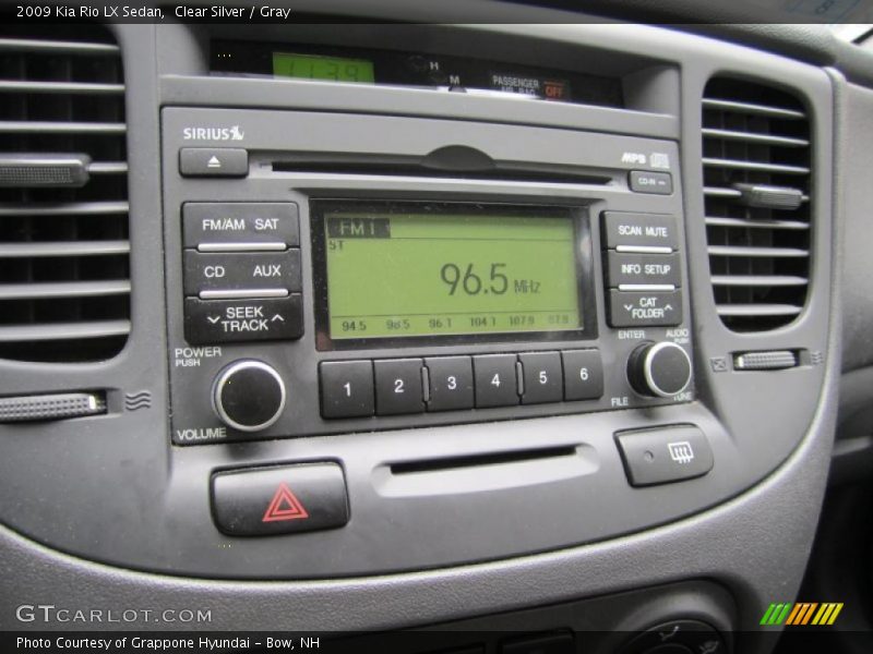 Clear Silver / Gray 2009 Kia Rio LX Sedan