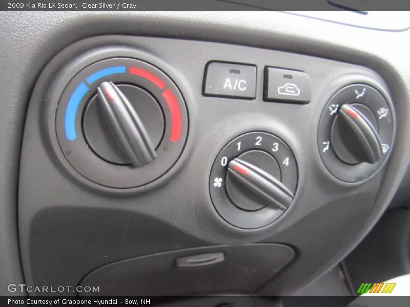 Clear Silver / Gray 2009 Kia Rio LX Sedan
