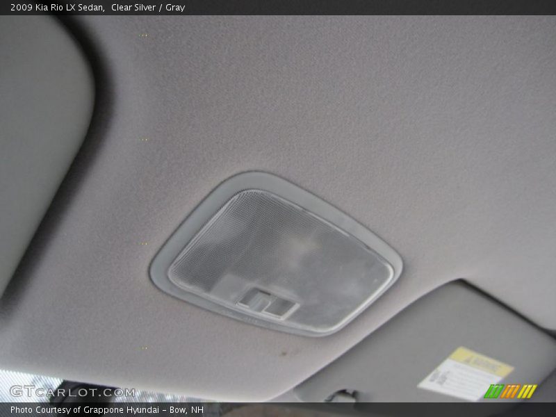 Clear Silver / Gray 2009 Kia Rio LX Sedan