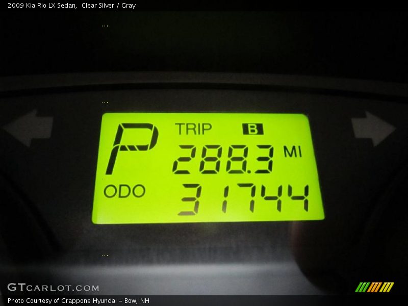 Clear Silver / Gray 2009 Kia Rio LX Sedan