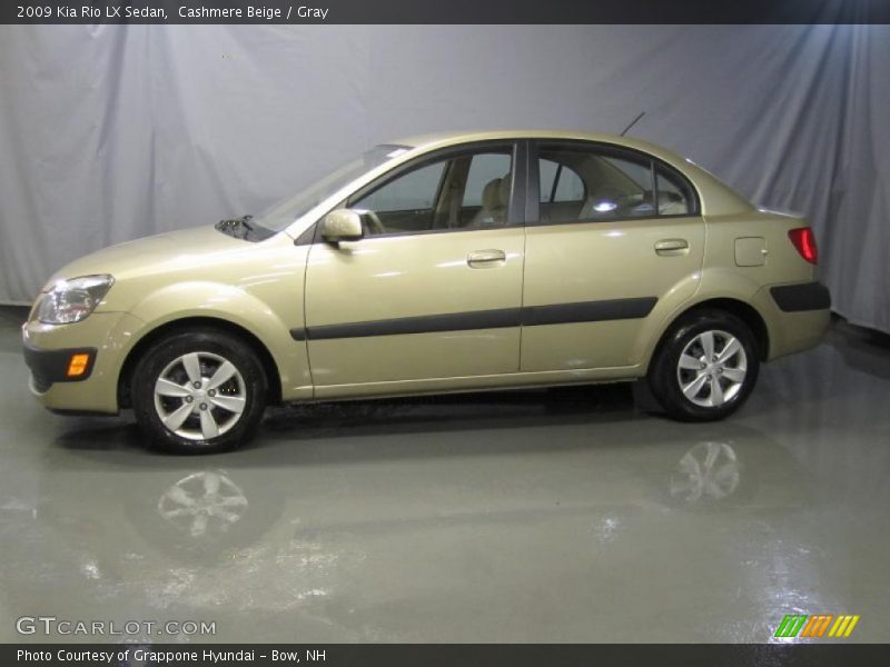 Cashmere Beige / Gray 2009 Kia Rio LX Sedan