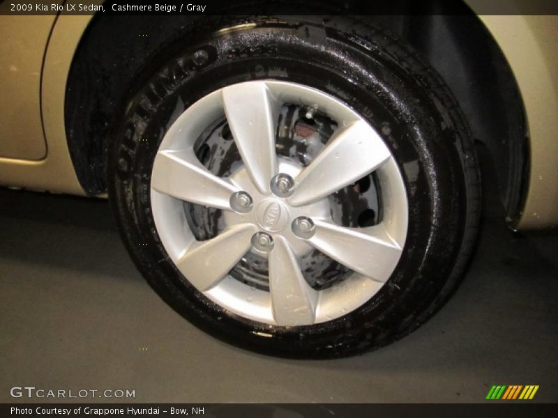 Cashmere Beige / Gray 2009 Kia Rio LX Sedan