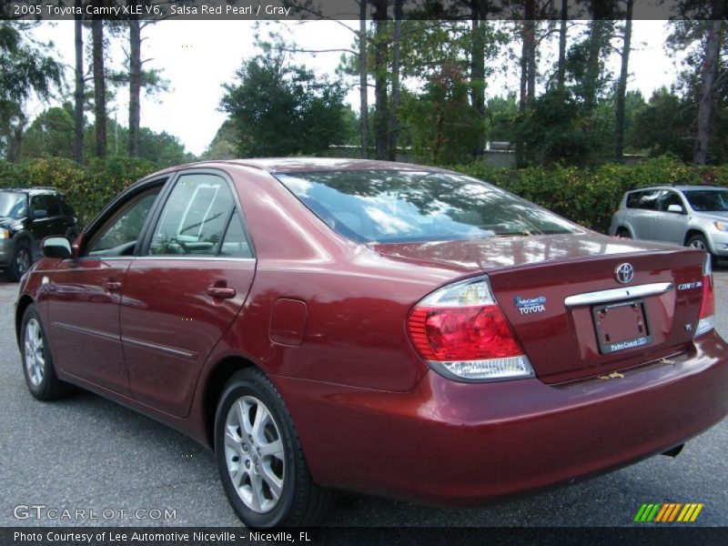 Salsa Red Pearl / Gray 2005 Toyota Camry XLE V6