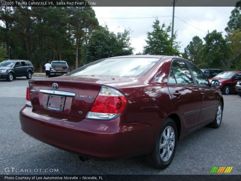 Salsa Red Pearl / Gray 2005 Toyota Camry XLE V6