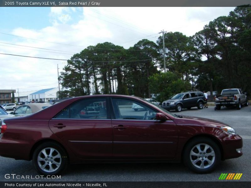 Salsa Red Pearl / Gray 2005 Toyota Camry XLE V6