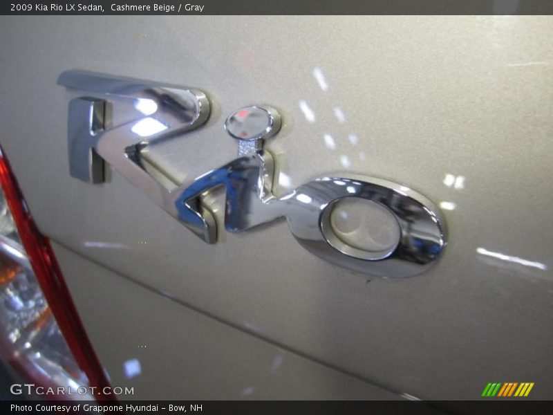 Cashmere Beige / Gray 2009 Kia Rio LX Sedan