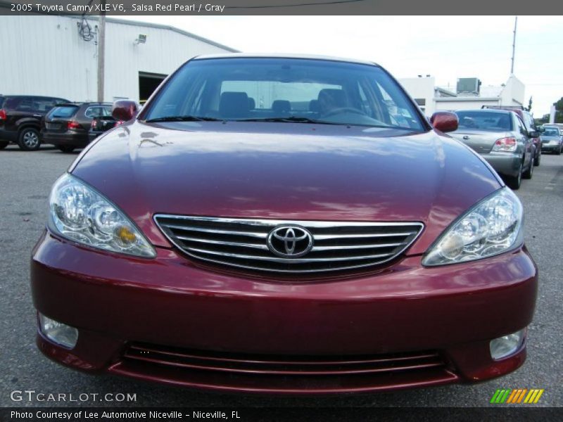 Salsa Red Pearl / Gray 2005 Toyota Camry XLE V6