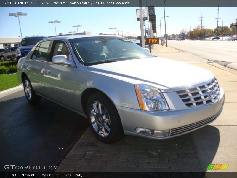 Radiant Silver Metallic / Shale/Cocoa Accents 2011 Cadillac DTS Luxury