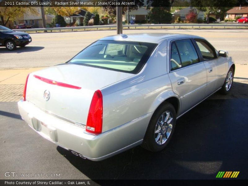 Radiant Silver Metallic / Shale/Cocoa Accents 2011 Cadillac DTS Luxury