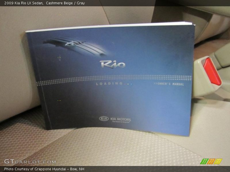 Cashmere Beige / Gray 2009 Kia Rio LX Sedan