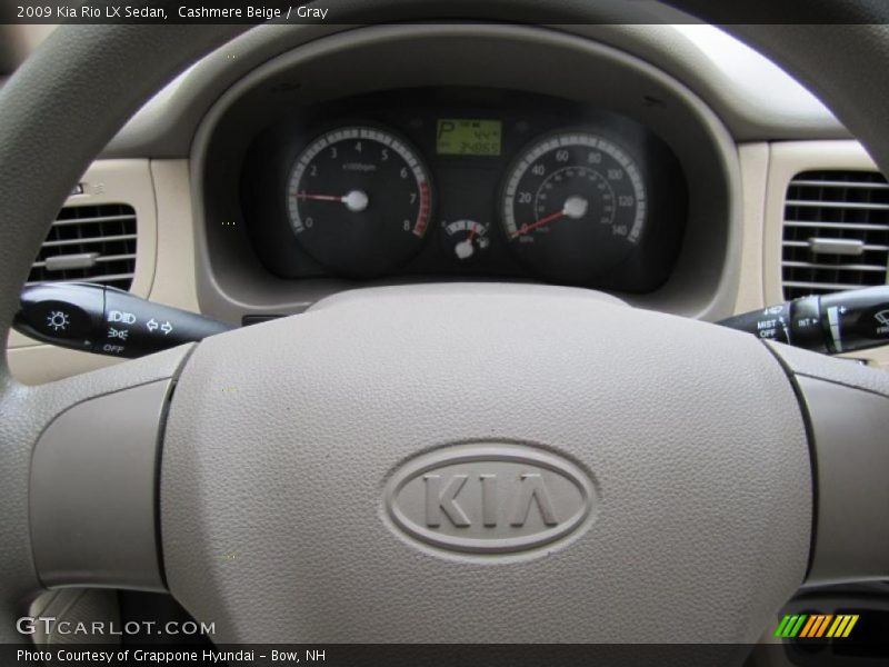 Cashmere Beige / Gray 2009 Kia Rio LX Sedan