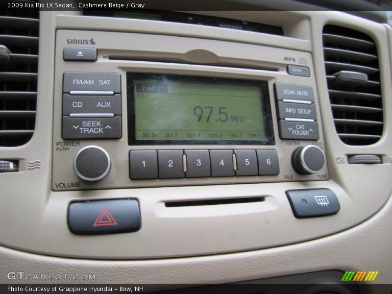 Cashmere Beige / Gray 2009 Kia Rio LX Sedan