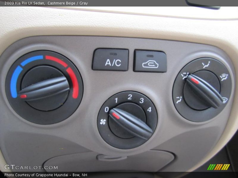 Cashmere Beige / Gray 2009 Kia Rio LX Sedan