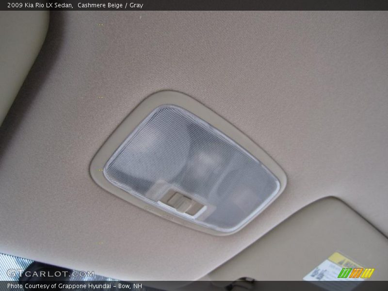 Cashmere Beige / Gray 2009 Kia Rio LX Sedan