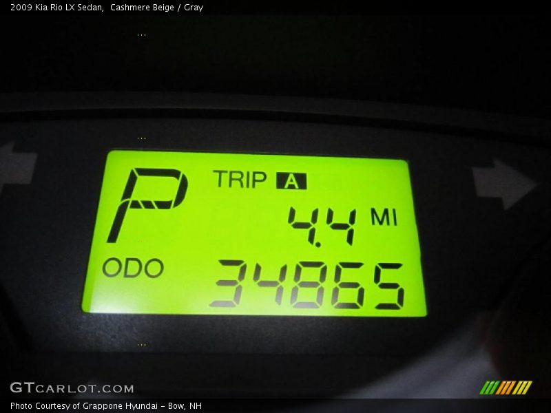 Cashmere Beige / Gray 2009 Kia Rio LX Sedan