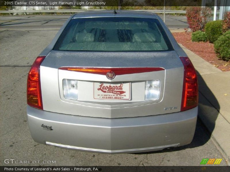 Light Platinum / Light Gray/Ebony 2005 Cadillac CTS Sedan