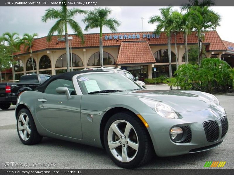 Sly Gray / Ebony 2007 Pontiac Solstice GXP Roadster