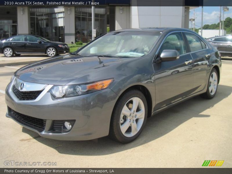 Polished Metal Metallic / Taupe 2010 Acura TSX Sedan