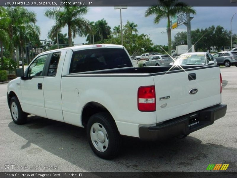 Oxford White / Tan 2008 Ford F150 XL SuperCab