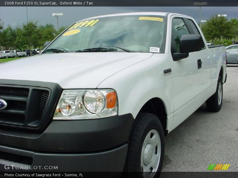 Oxford White / Tan 2008 Ford F150 XL SuperCab