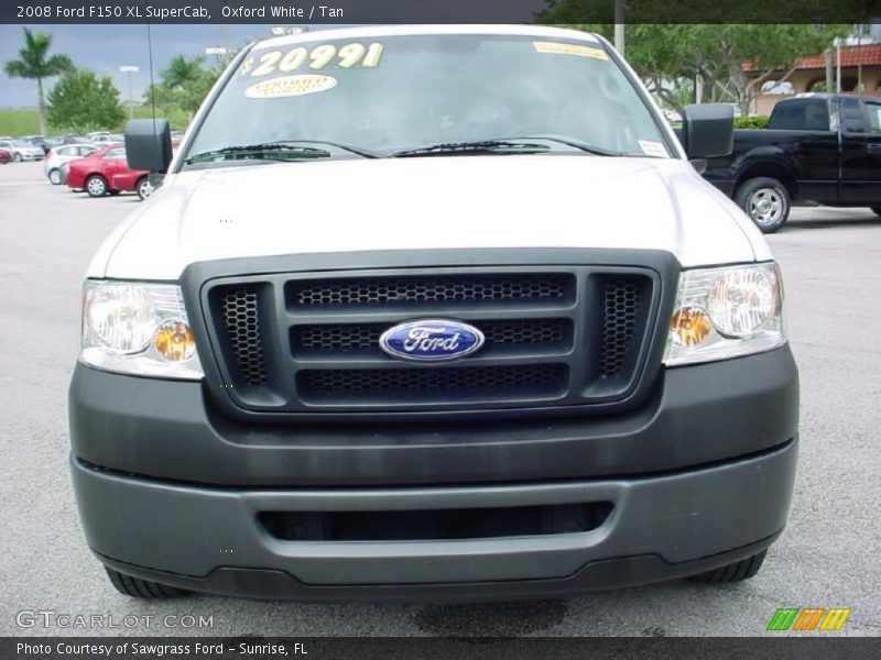 Oxford White / Tan 2008 Ford F150 XL SuperCab