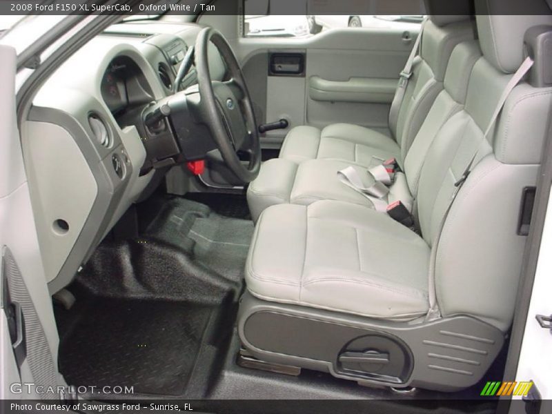 Oxford White / Tan 2008 Ford F150 XL SuperCab