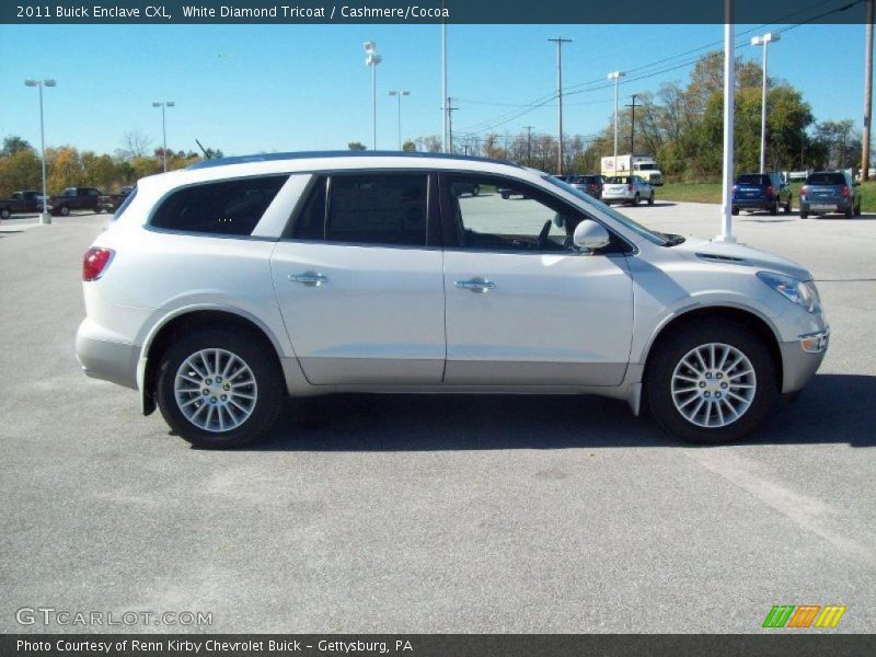 White Diamond Tricoat / Cashmere/Cocoa 2011 Buick Enclave CXL