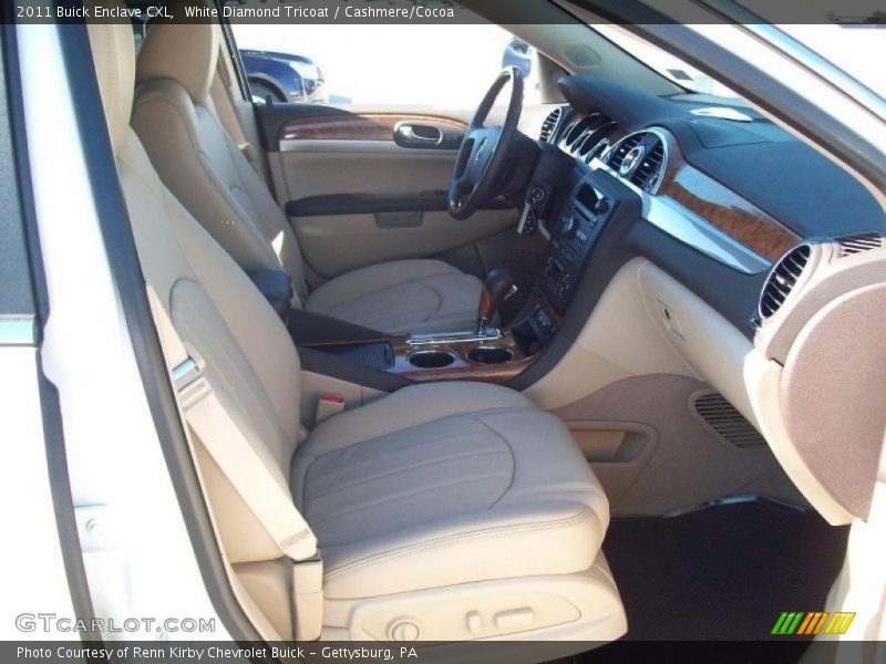 White Diamond Tricoat / Cashmere/Cocoa 2011 Buick Enclave CXL