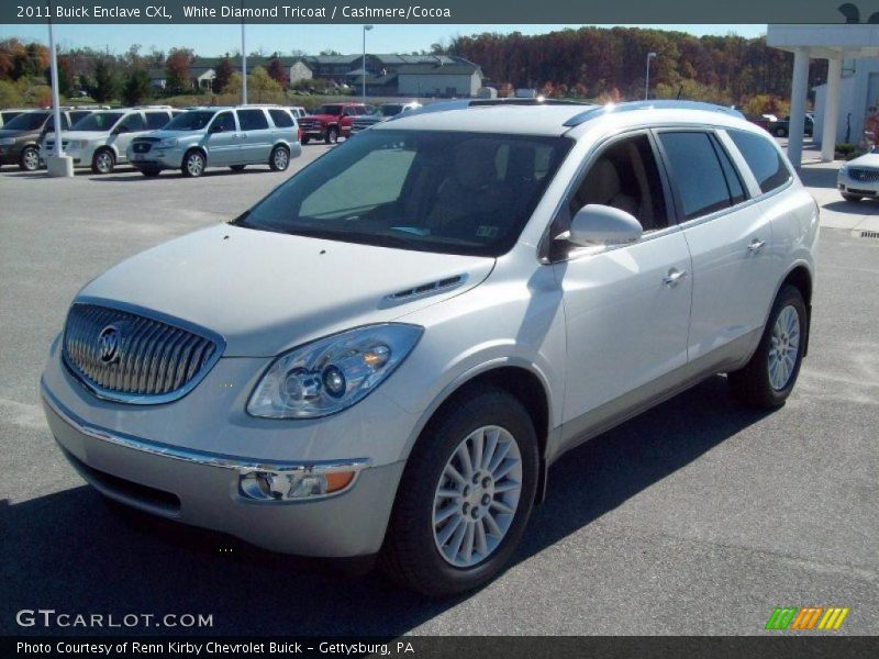 White Diamond Tricoat / Cashmere/Cocoa 2011 Buick Enclave CXL