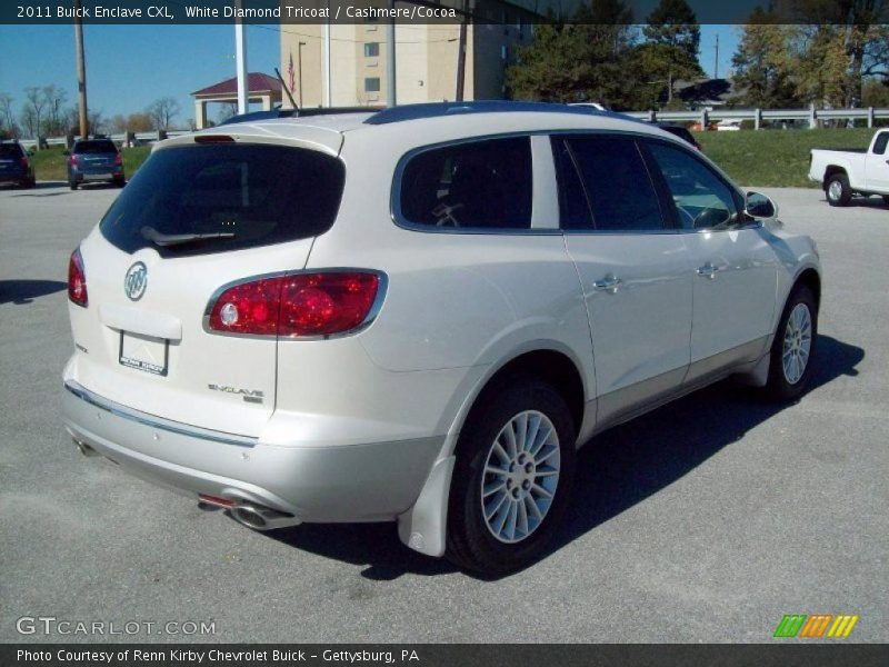 White Diamond Tricoat / Cashmere/Cocoa 2011 Buick Enclave CXL