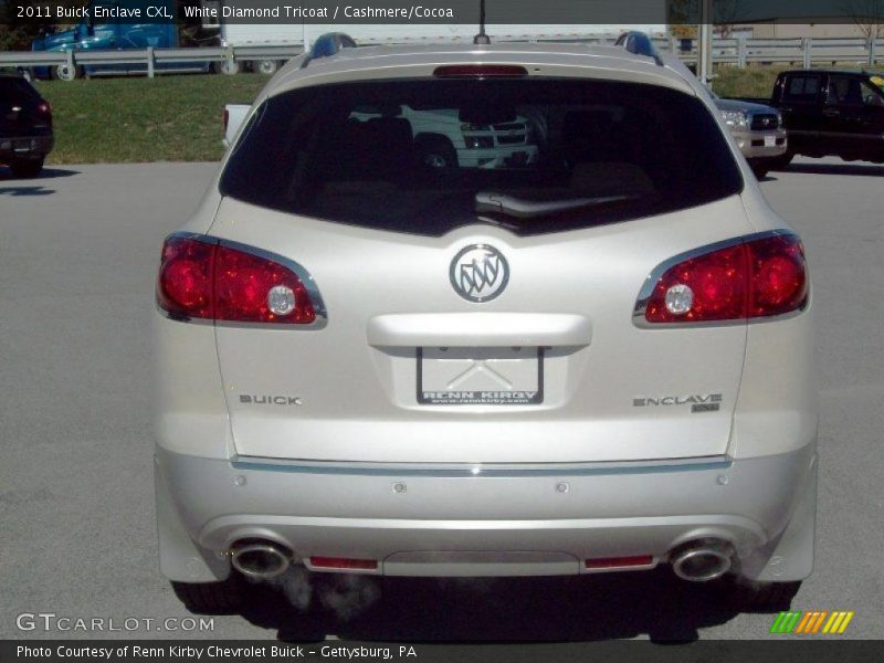 White Diamond Tricoat / Cashmere/Cocoa 2011 Buick Enclave CXL