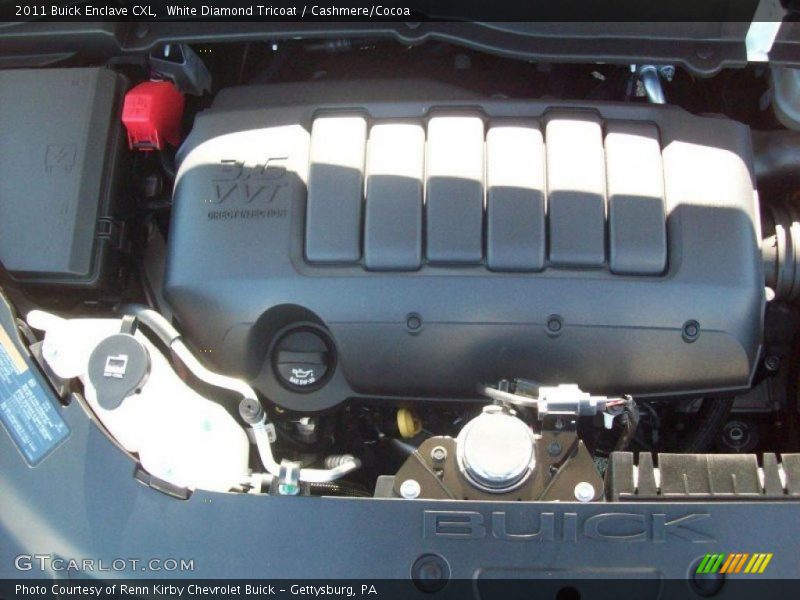 White Diamond Tricoat / Cashmere/Cocoa 2011 Buick Enclave CXL