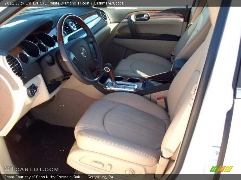 White Diamond Tricoat / Cashmere/Cocoa 2011 Buick Enclave CXL